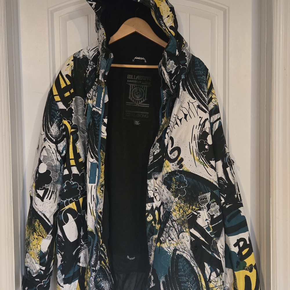 Billabong Men's Multicolor Graphic Winter Jacket